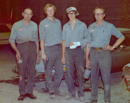 Anton (Josef&#39;s father), Bernie, Wally &amp; Josef Neumayer